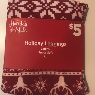 Holiday Style Leggings Ladies Plus Super  Soft XL